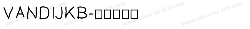 VANDIJKB字体转换