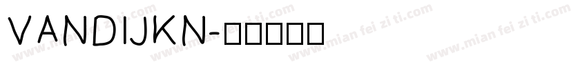 VANDIJKN字体转换