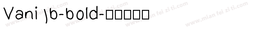 Vanib-bold字体转换