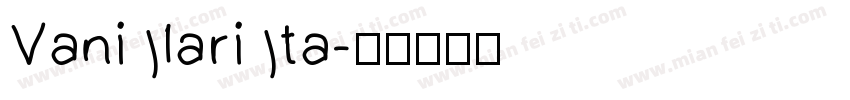 Vanilarita字体转换