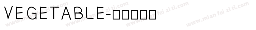 VEGETABLE字体转换