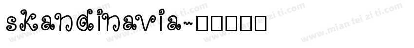 skandinavia字体转换