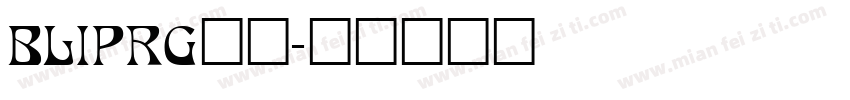 BLIPRG__字体转换
