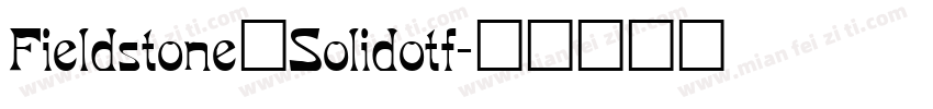 Fieldstone_Solidotf字体转换
