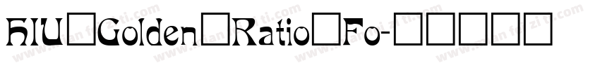 HIU_Golden_Ratio_Fo字体转换
