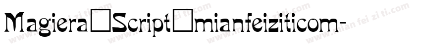 Magiera_Script_mianfeiziticom字体转换