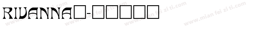 RIVANNA_字体转换