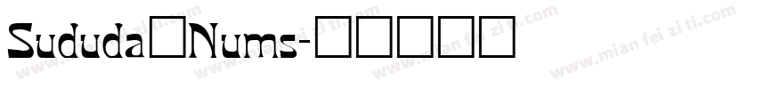 Sududa_Nums字体转换