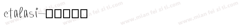 etalasi字体转换