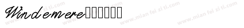 Windemere字体转换
