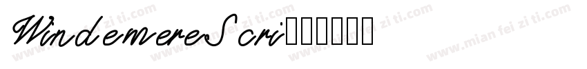 WindemereScri字体转换
