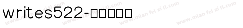 writes522字体转换