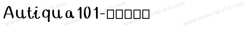 Autiqua101字体转换