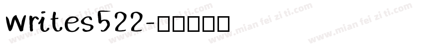 writes522字体转换