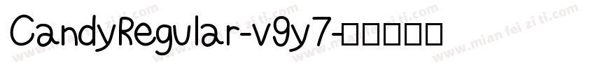 CandyRegular-v9y7字体转换