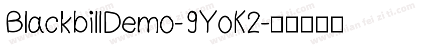 BlackbillDemo-9YoK2字体转换