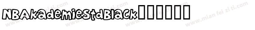 NBAkademieStdBlack字体转换