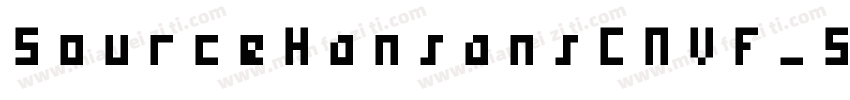 SourceHansansCNVF_56字体转换