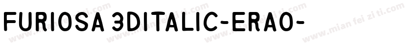 Furiosa3DItalic-erAO字体转换