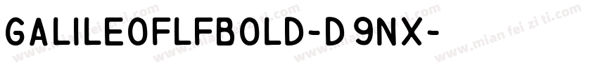 GalileoflfBold-d9nx字体转换