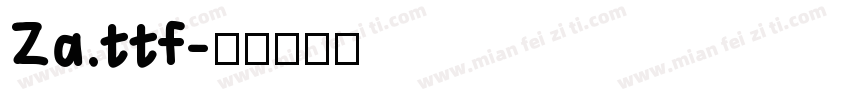 Za.ttf字体转换