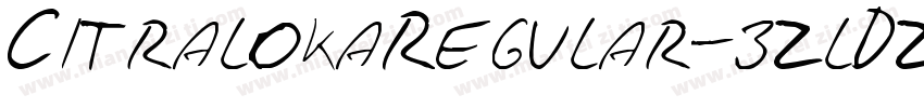 CitralokaRegular-3zlDz字体转换
