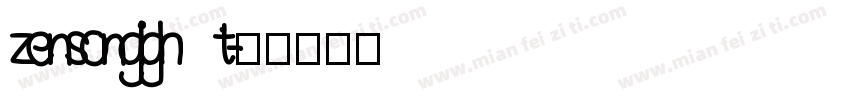 zensonglight字体转换