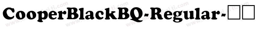CooperBlackBQ-Regular字体转换