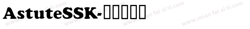 AstuteSSK字体转换