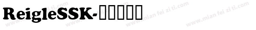 ReigleSSK字体转换