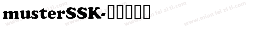 musterSSK字体转换
