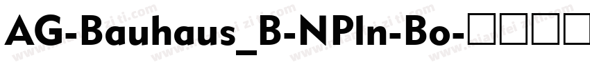 AG-Bauhaus_B-NPln-Bo字体转换