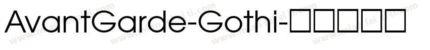 AvantGarde-Gothi字体转换