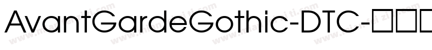 AvantGardeGothic-DTC字体转换