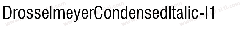 DrosselmeyerCondensedItalic-l1W0字体转换