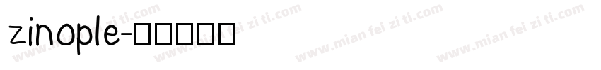 zinople字体转换
