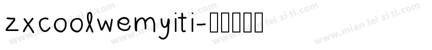 zxcoolwemyiti字体转换