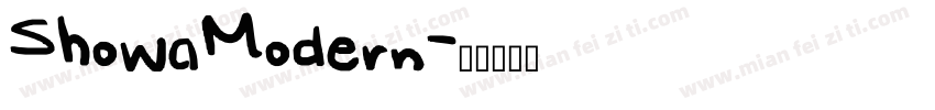 ShowaModern字体转换