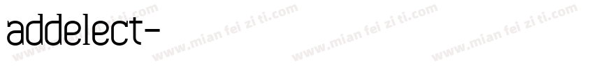 addelect字体转换