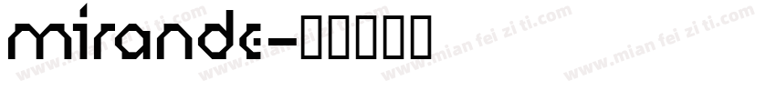 mirande字体转换