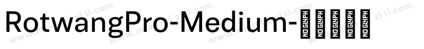 RotwangPro-Medium字体转换