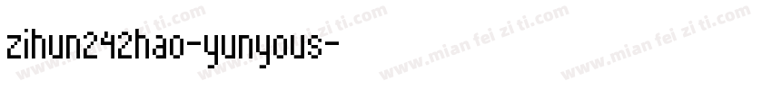 zihun242hao-yunyous字体转换