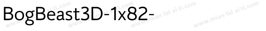 BogBeast3D-1x82字体转换