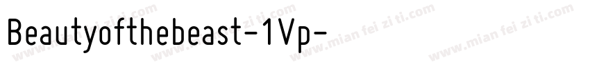 Beautyofthebeast-1Vp字体转换