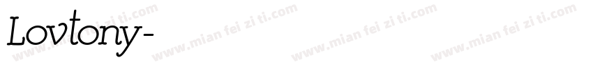 Lovtony字体转换