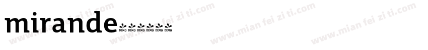 mirande字体转换