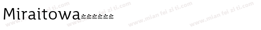 Miraitowa字体转换
