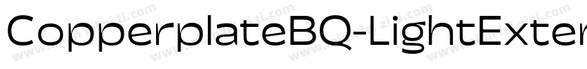 CopperplateBQ-LightExtended字体转换