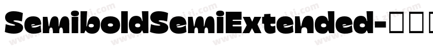 SemiboldSemiExtended字体转换