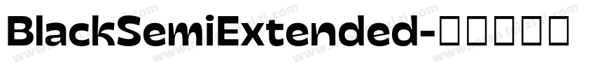 BlackSemiExtended字体转换